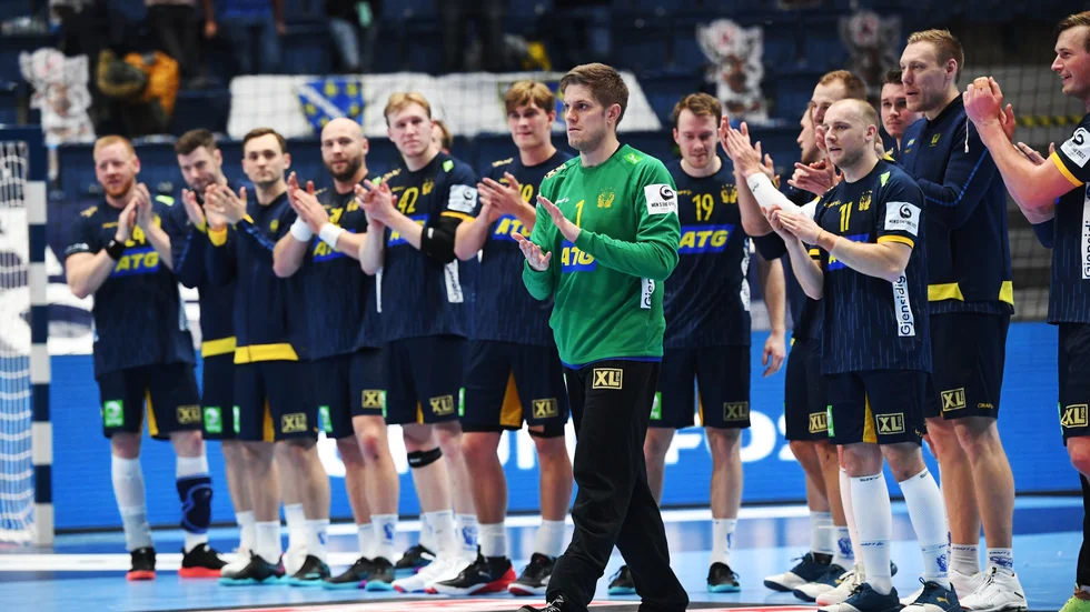Sveriges målvakt Peter Johannesson blev matchens lirare.