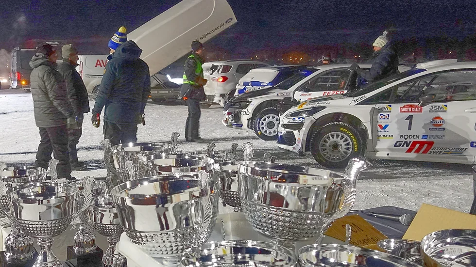 SM-rally i Boden i 31 graders kyla.