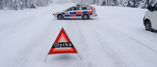 Fastklämd efter olycka