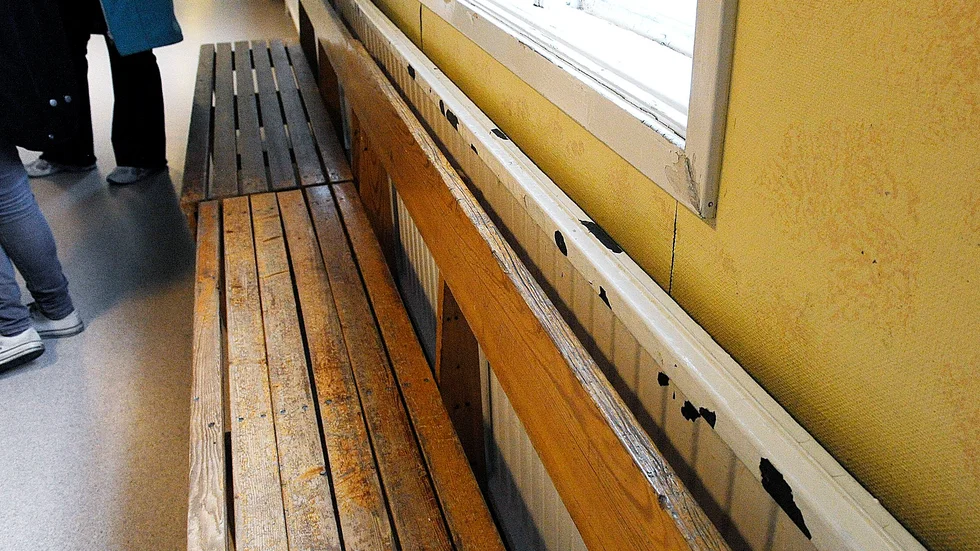 Allmänt slitage som syns överallt på skolan.