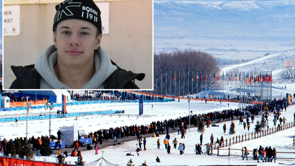 Victor Berglund från I19 IF ska tävla på JVM i skidskytte i Soldier Hollow.