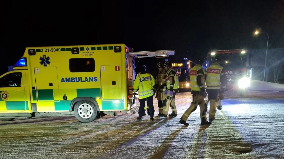 En olycka har inträffat vid Ekebykorset i Bälinge.