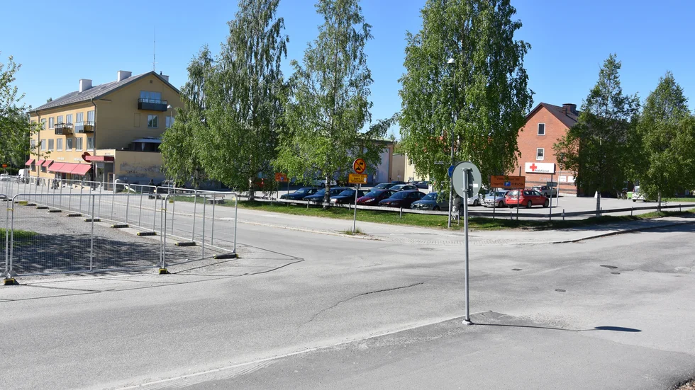 Den här korsningen kommer sannolikt att stängas under byggtiden av kulturhuset.
