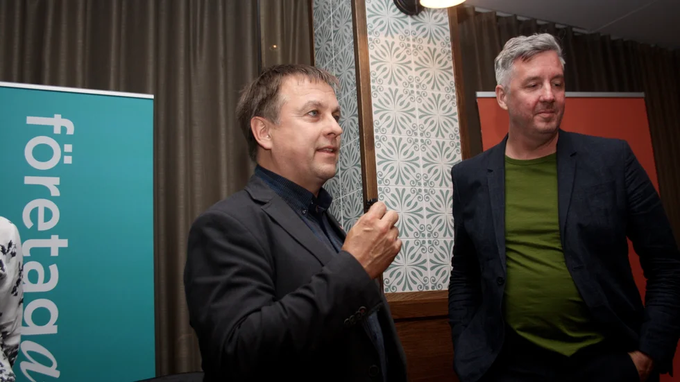 Lorents Burman (S) och Patrik Nilsson, Företagarna.