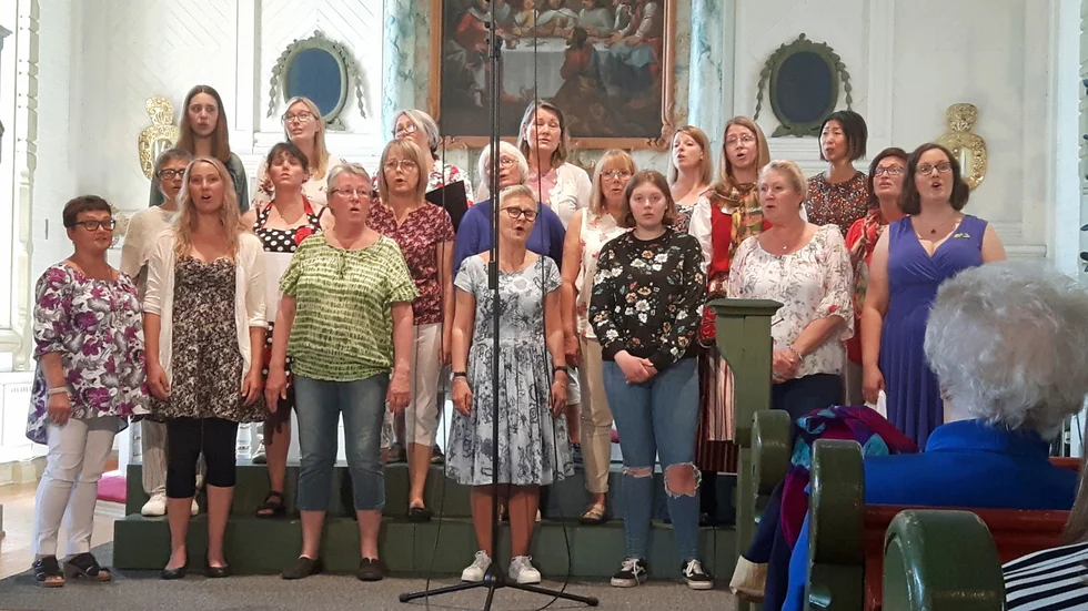 Mariakören bjöd som vanligt på mycket starka sångframträdande i Arjeplogs kyrka.