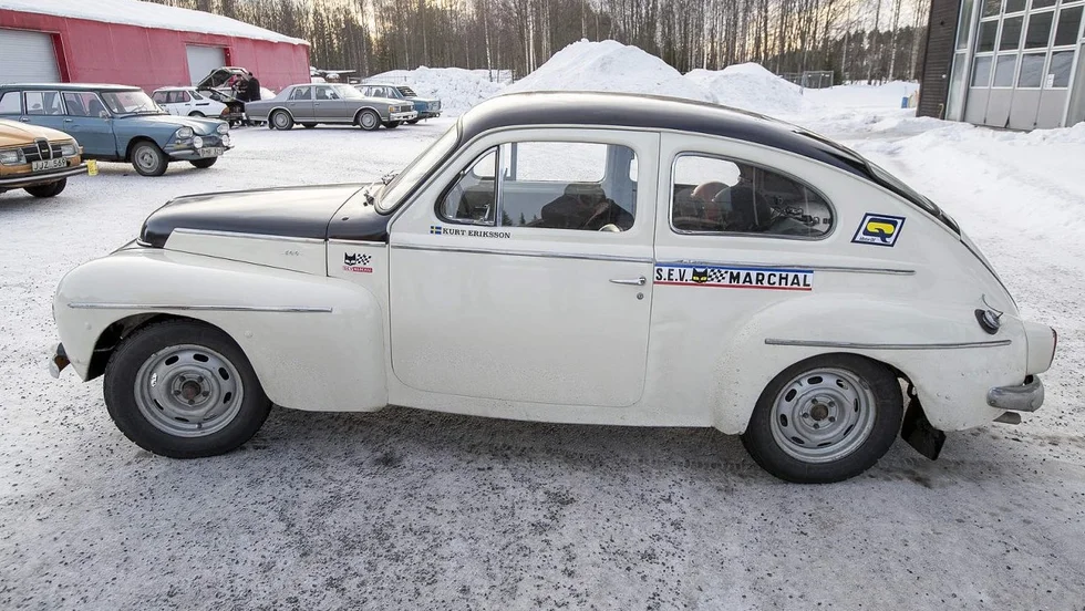 Grus-Kalles gamla rallybil som han använde i slutet av 70-talet.