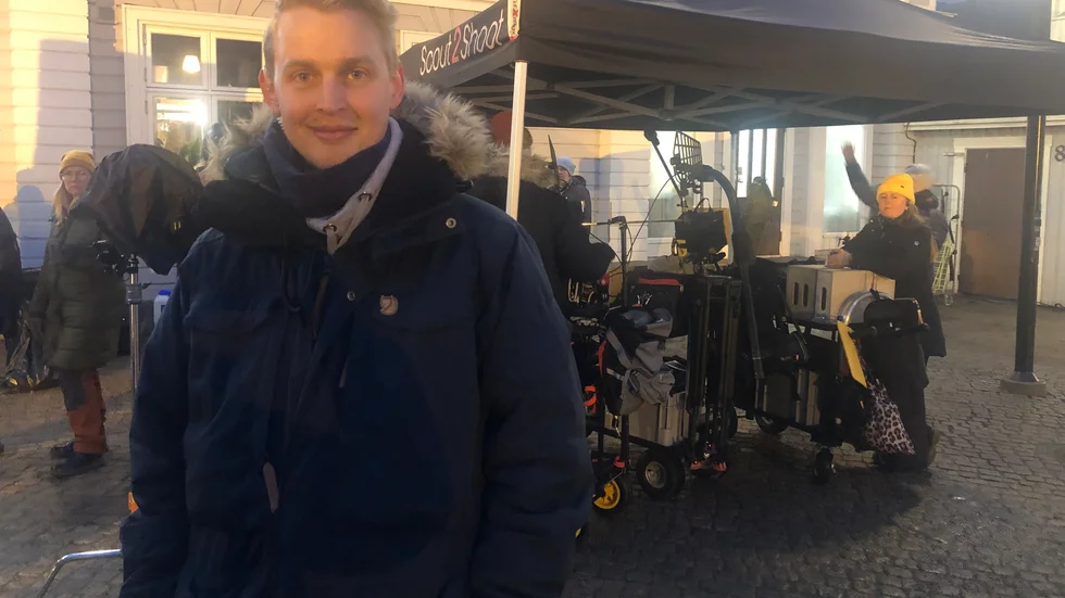 Johan W Johansson är statistansvarig under "Spelskandalen" som spelas in i Piteå. "Vi behöver fler statister", säger han och välkomnar nya ansökningar.