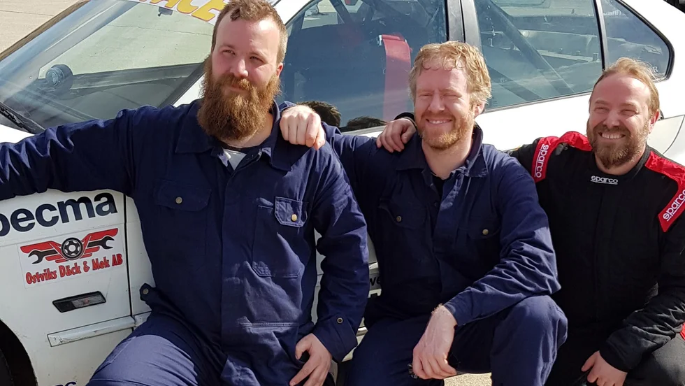 Team Släp In The Face vann första deltävlingen i sommarens 4-timmars, fr v Per Larsson, Joakim Vennström och Niklas Lindström.