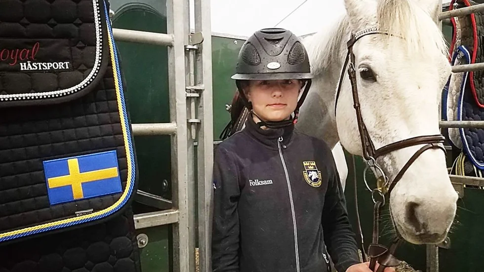 Vendela Näslund tävlar med Childrenlandslaget i Norge.