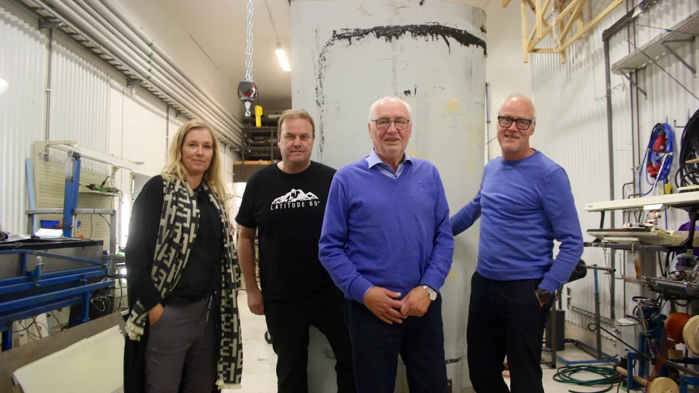 Ägarna till Linnovation. Frän vänster: Liselotte Bruse, Örjan Berglund, Kjell Lindskog och Magnus Orregård. 