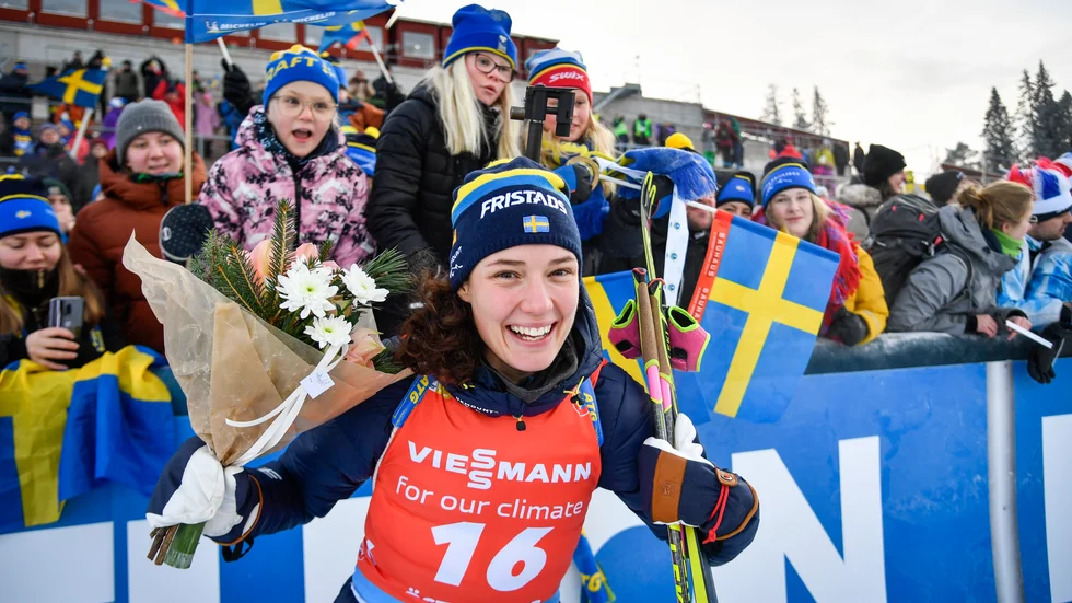Hanna Öberg vann på hemmaplan i Östersund. 