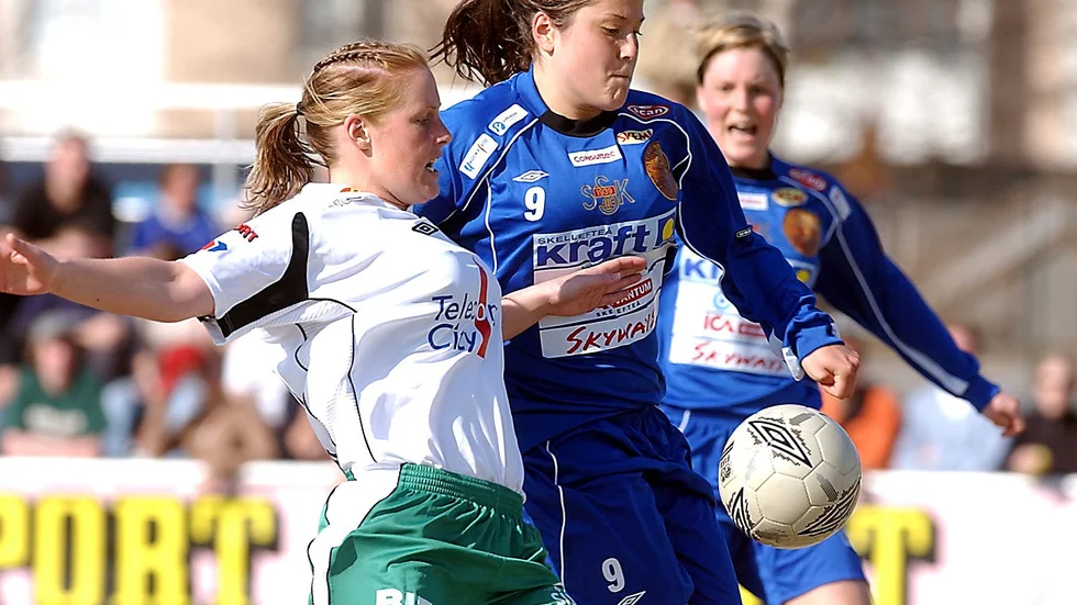 Ung och lovade. Madelaine Edlund debuterade i Sunnanå och damallsvenskan 2001.
