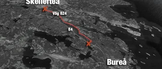 E4 avstängd mellan Skellefteå och Bureå
