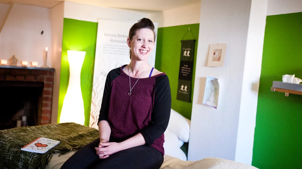 Ivrig. "Jag har redan börjat skriva på bok nummer två i ämnet, så nu gäller det snarare att försöka ta en paus", säger Anna-Sofia Giese Vesterlund och skrattar. Foto: Emilie Sjölund.