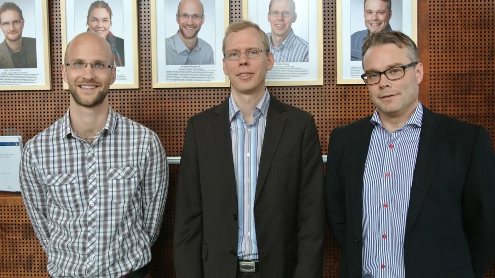 Anders Berglund, Johan Skog och Ulf Forsberg. Foto: Campus Skellefteå