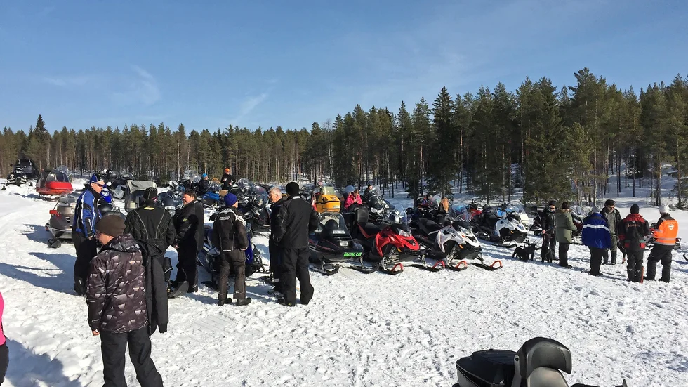 Uppskattad dag. Som mest stod cirka 90 skotrar uppställda samtidigt.