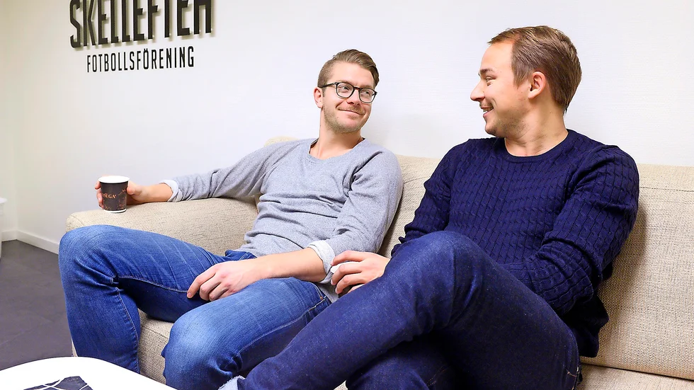 Har saker att tänka på. Tränarduon Dan Burlin och Fredrik Lindgren har saker att tänka på till premiären.
