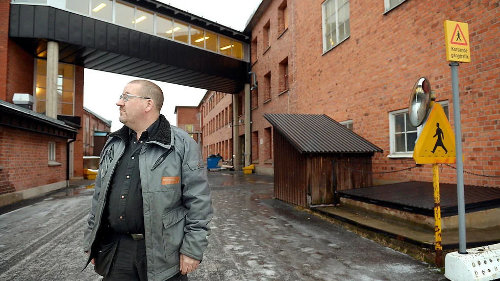 Axla manteln. Robert Lindgren och hans kollegor ser till att jobba hårt in i det sista. ”Det blir tufft för de andra att axla manteln. Vi gör tröskeln hög – för vi har varit duktiga här”, säger han. Foto: Ulf Johansson.
