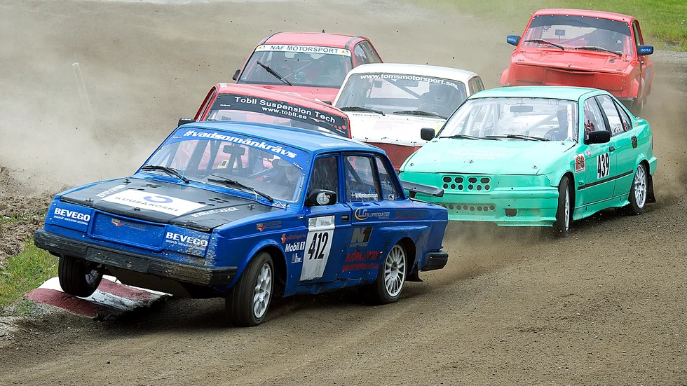 Missade finalen. I Kalix slutade Magnus Abrahamsson tvåa. Under onsdagen åkte Skelleftekillen, som kör för Vännäs MK, ut redan i semifinalen. Foto: Annika Eriksson.