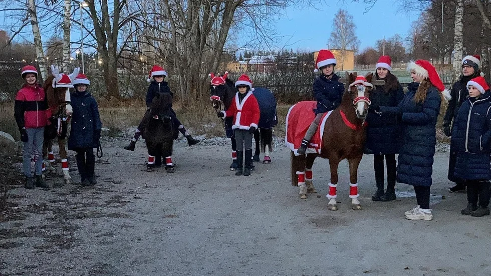 Ryttarföreningen deltog som vanligt i den årliga tomteparaden i Vingåker söndag den 28 november. 