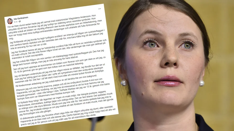 Efter samtal med statsministern beskriver civilminister Ida Karkiainen (S) själv händelserna som florerat kring henne. 