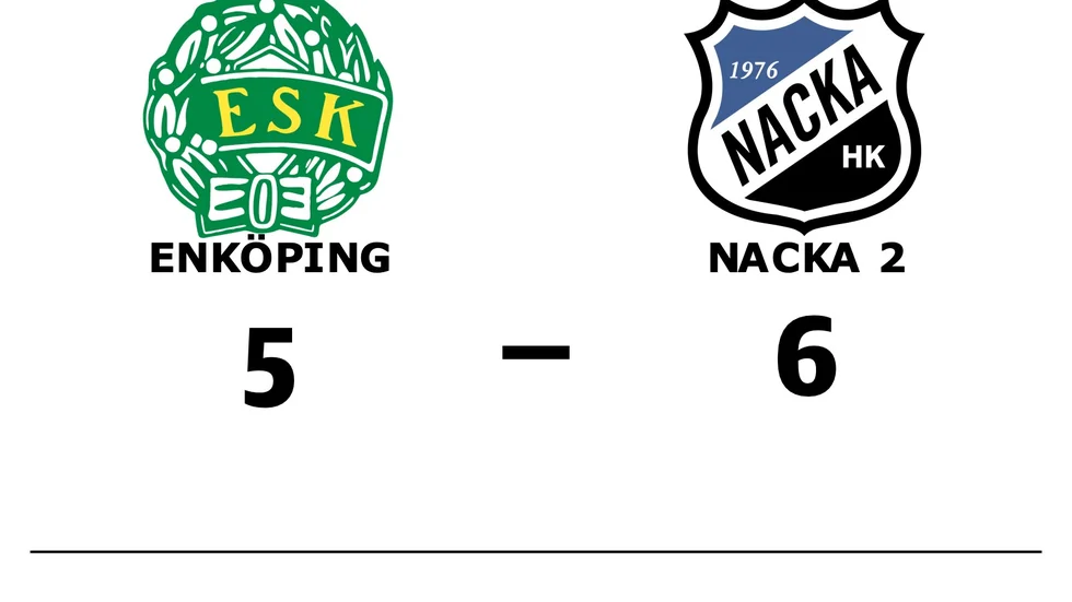 Enköpings SK HK förlorade mot Nacka HK 2