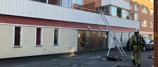 Brand i hyreshus i centrala Skellefteå