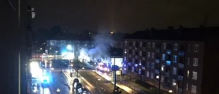 Brand i butikslager ? polisen utreder mordbrand