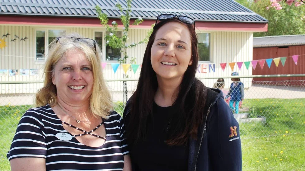 Förskollärarna Annika Höglund och Elin Ödmark höll i förberedelserna.