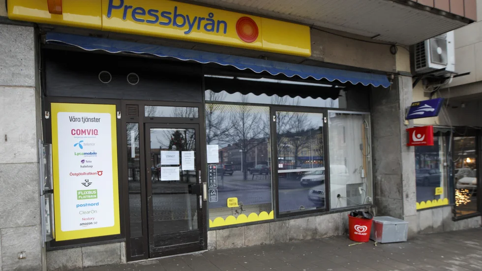 Pressbyråns stängdes den 19 januari. Nu letar företaget centralt efter en ny ägare som kan ta över butiken i centrala Motala. 