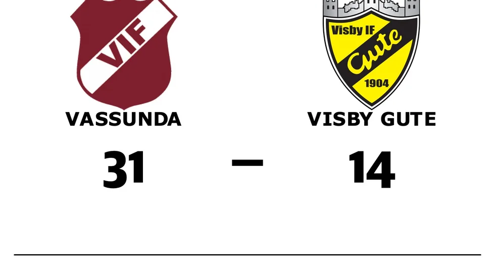Vassunda IF vann mot Visby IF Gute Handbollsklubb