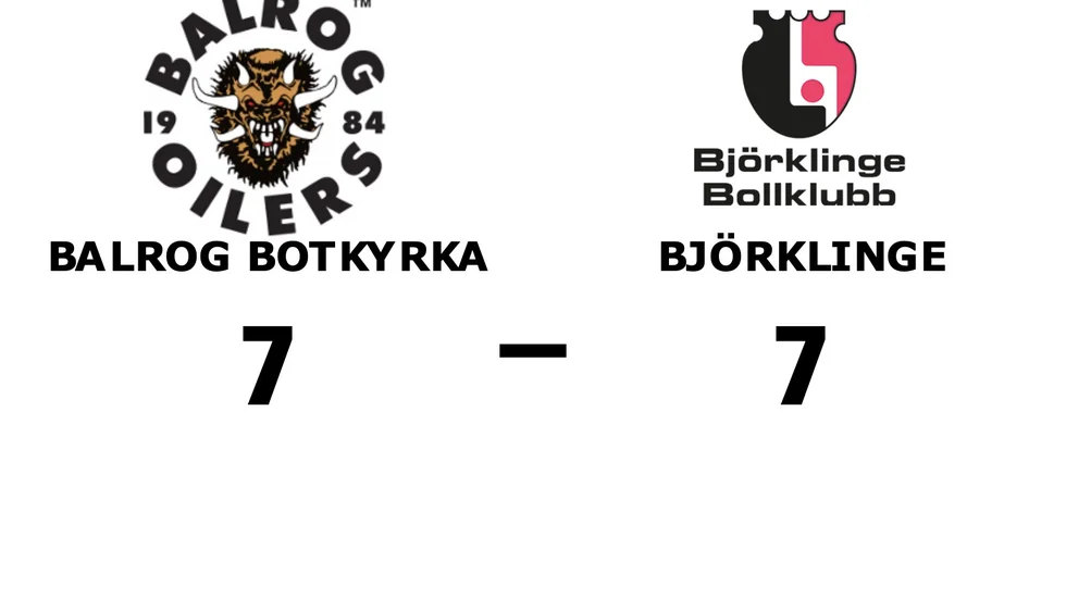 Balrog Botkyrka IK spelade lika mot Björklinge BK