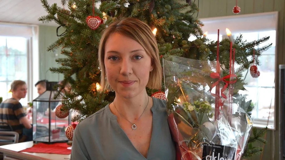 Prisad. Emelie Hederberg var glad över utmärkelsen.