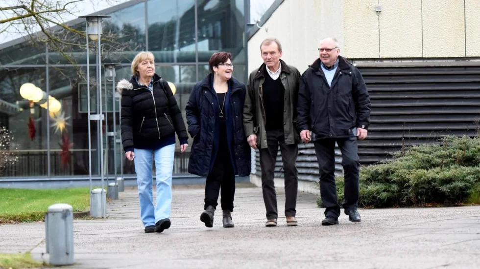 Framtid. Britt-Marie Söderberg (L), Marie Johansson (KD), Hugo Andersson (C) och Inge Jacobsson (M) har lagt fram en gemensam vision om Finspångs framtid.
