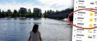 Kanonväder väntas i Skellefteå senare i veckan