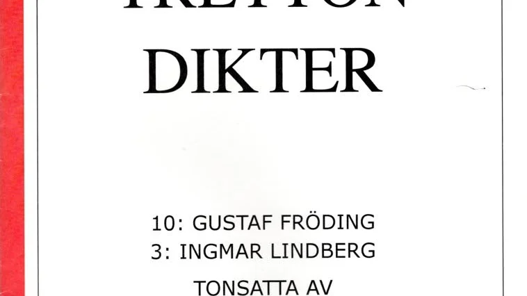 13 dikter av Gustaf Fröding och Ingmar Lindberg har tonsatts av Christer Lundén och samlats i ett häfte.