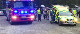 Ambulans fick rycka ut till motortävling