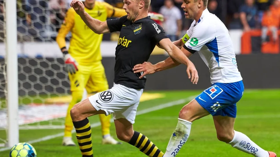 Christoffer Nyman blev matchvinnare med sina två nickmål mot AIK.