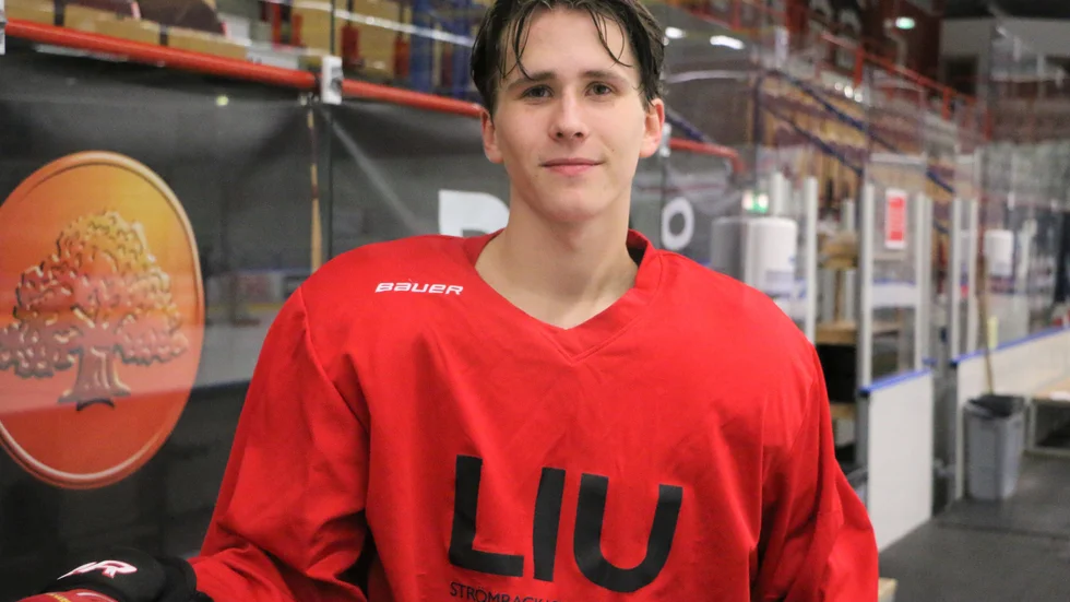 Kalle Strömbäck skadade sig otäckt i Piteå Hockeys match mot Sundsvall, men tycker att han haft tur i oturen. "Det kunde ju varit värre", säger han. (Arkivbild) 