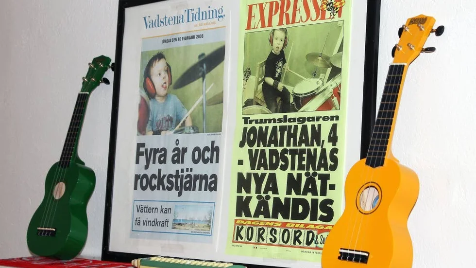 Jonathan Nicklagård blev kändis som fyraåring.