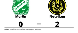 Missat kval för Morön efter förlust mot Notviken