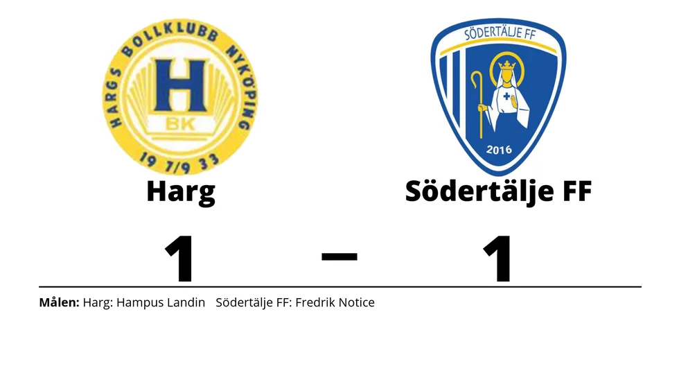 Hargs BK spelade lika mot Södertälje FF