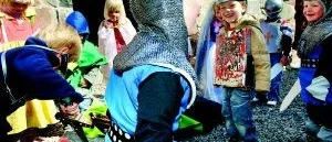Riddarna räddade prinsessorna från draken