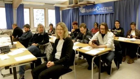 Än så länge är yrkeshögskolan på Högskolecentrum i Västervik mansdominerad. Jennie Österlund trivs alldeles utmärkt med att läsa maskinteknik varvat med praktik ute i näringslivet.