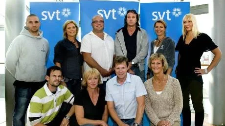 Här är deltagarna i nästa omgång av "Mästarnas mästare" i SVT. Översta raden, från vänster: Armand Krajnc, Louise Karlsson, Tomas Johansson, Patrik Sjöberg, Catrin Nilsmark, Åsa Sandell. Nedre raden, från vänster: Stefan Holm, Agneta Andersson, Tomas Gustafson och Ulrika Knape. Tomas Brolin saknas på bilden.Foto: Pontus Lundahl /Scanpix