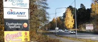 Förvirring kring skylt vid Infarten