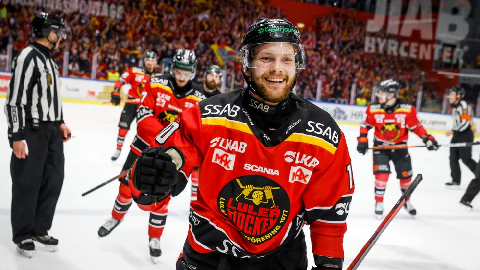 Luleås Einar Emanuelsson blev segerarkitekt när laget besegrade finlädska Jukurit i CHL. Arkivbild.