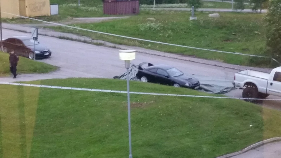 Bilen på bilden hade ingenting med händelsen i Malmberget att göra.