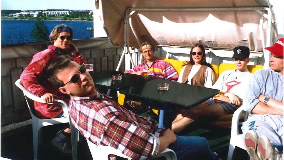 Vimmel från Stadspubens personalfest på Pubterassen