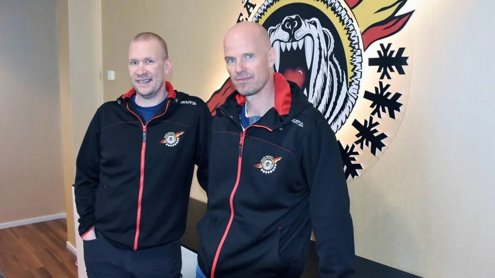 Tränarna. Stefan "Skuggan" Nilsson och Petter Lasu Nilsson ska tillsammans med Anders Burström och Gusten Törnqvist styra Luleå Hockey mot framtiden.